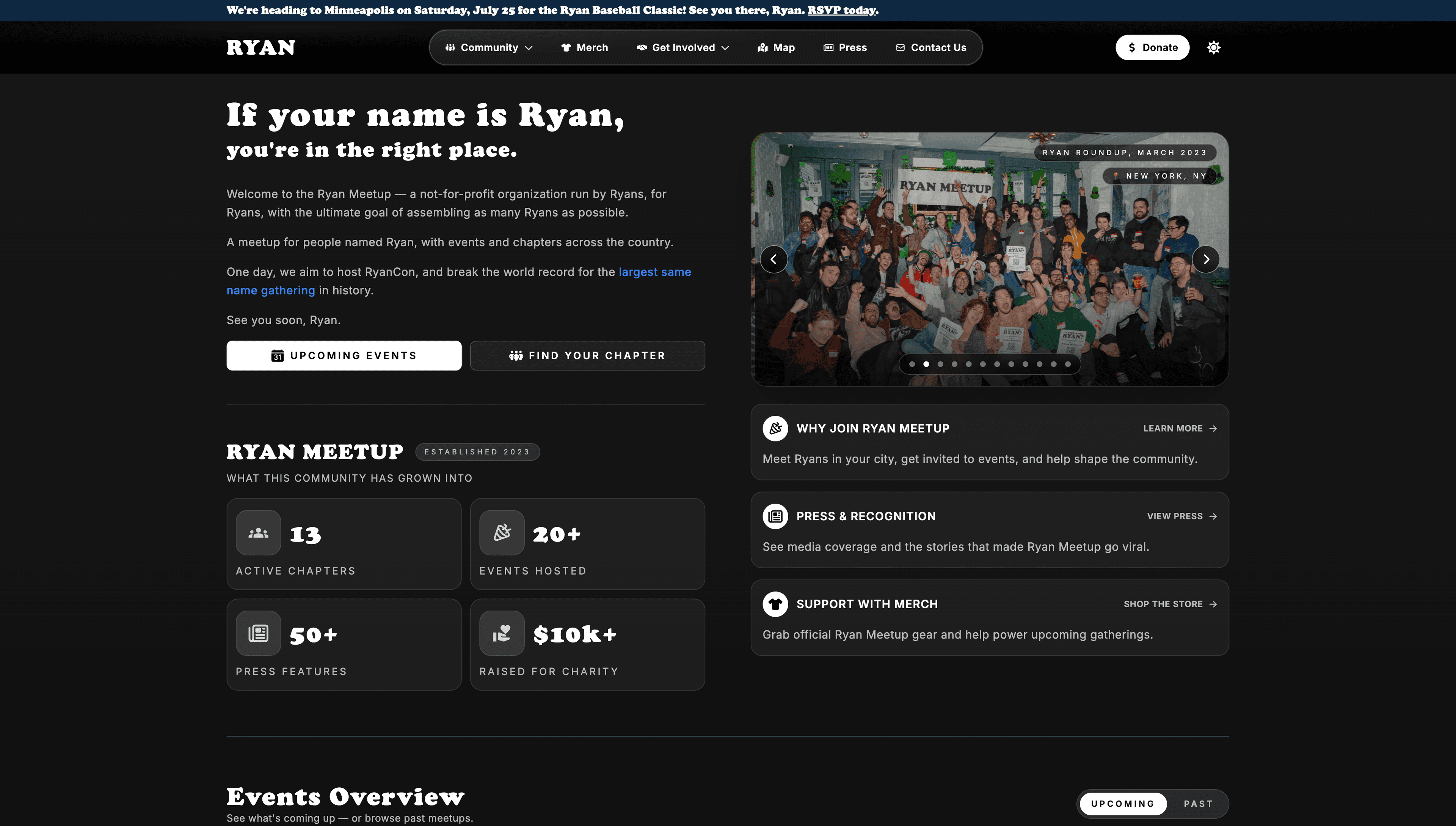 RyanMeetup.com Project